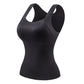 👚50% RABATT!🔥Damen Thermo-Tanktop mit U-Ausschnitt – Integrierter BH, Nahtlos & Perfekt zum Unterziehen🏃‍♀️