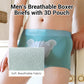 Atmungsaktive Herren-Boxershorts mit 3D-Tasche