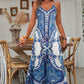👗JETZT 60% RABATT!💃Maxikleid mit Retro-Print und V-Ausschnitt für Damen✨