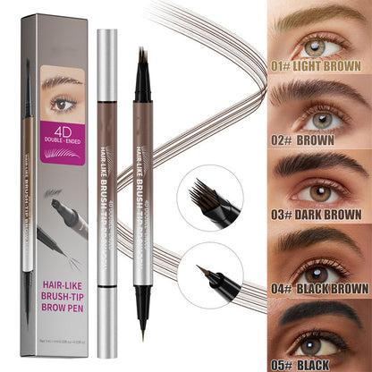 2-in-1 wasserfester flüssiger Augenbrauenstift