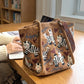 Bestickte Tragetasche aus Canvas mit Zebra-Motiv