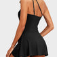 Einteiliger One-Shoulder-Badeanzug mit Rock