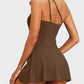 Einteiliger One-Shoulder-Badeanzug mit Rock
