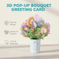 3D-Pop-Up-Blumenstrauß-Grußkarte