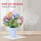 3D-Pop-Up-Blumenstrauß-Grußkarte
