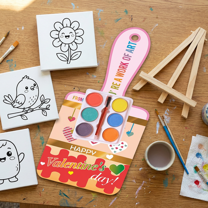 Mini-Malset für Kinder (Leinwand & Staffelei)