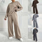 Gemütlicher Damen-Zweiteiler: Langarm-Sweatshirt und Hose