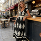 💎60% AUF DAS MAXIKLEID!💎V-Ausschnitt, Barockmuster & Fließender Stoff für Eleganz✨