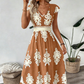 💎60% AUF DAS MAXIKLEID!💎V-Ausschnitt, Barockmuster & Fließender Stoff für Eleganz✨
