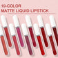 📢📢50% RABATT !!!⏰10er-Set matter, wasserfester und langanhaltender Lipgloss