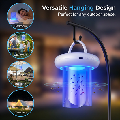 🥳2026 HEISSER VERKAUF🥳💞Über 50.000 verkauft!🌙✨ 50 % RABATT! 360°-UV-Mücken- und Fliegenfalle – geräuschlos, chemikalienfrei. 8 RGB-Farben, 360°-Abdeckung. Für eine ruhige, insektenfreie Nacht. 🦟🚫