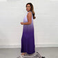 🔥Letzter Tag zum Sonderpreis!!💥💃Gefaltetes Neckholder-Kleid mit Farbverlauf
