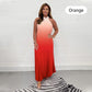 🔥Letzter Tag zum Sonderpreis!!💥💃Gefaltetes Neckholder-Kleid mit Farbverlauf
