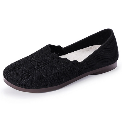 👟 Atmungsaktive Strick-Freizeitschuhe für Damen – Kühler Tragekomfort, Flexible PVC-Sohle & Ideal Für Lange Spaziergänge 🚶‍♀️