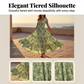 🏖️Sommer-Schnäppchen: 60 % Rabatt!!💃Maxikleid mit V-Ausschnitt, gerafftem Blumenmuster – Leichtes Baumwollmischgewebe, ein Must-have für den Sommer