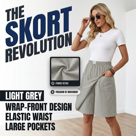 💃🔥 50% RABATT ⏰ Lässiger Wickelrock für Damen – elastischer Bund, bequem & feminin elegant