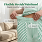 👚 Zweiteiliges Lounge-Set für Damen mit Streifenmuster – tiefe Seitentaschen, bequemer Stretch-Bund. ✨