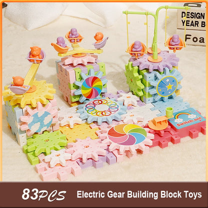 🔥FREE SHIPPING -⚙️Electric Gear Building Block Toys🎁Best gift for Christmas🎅🏻