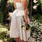 Nakans Blumiges Bustier-Taille-Former Kleid - Kostenloser Versand