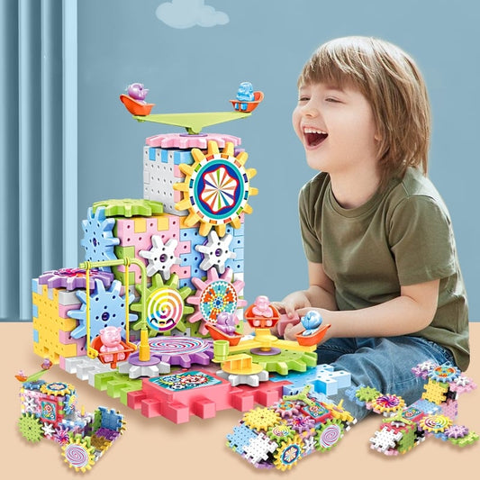 🔥FREE SHIPPING -⚙️Electric Gear Building Block Toys🎁Best gift for Christmas🎅🏻